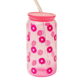 Glass cup with lid