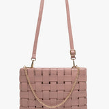 rose woven crossbody
