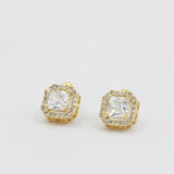 Square Gold Stud - Alden+Rose LLC