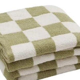 Luxe Checkerboard Throw Blanket - Alden+Rose LLC