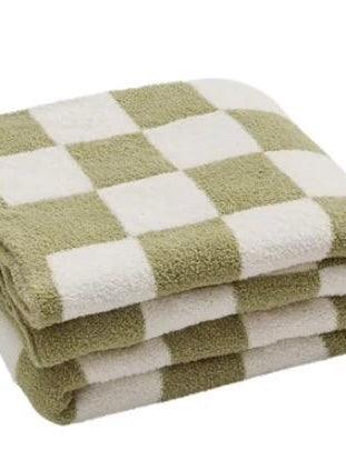 Luxe Checkerboard Throw Blanket - Alden+Rose LLC