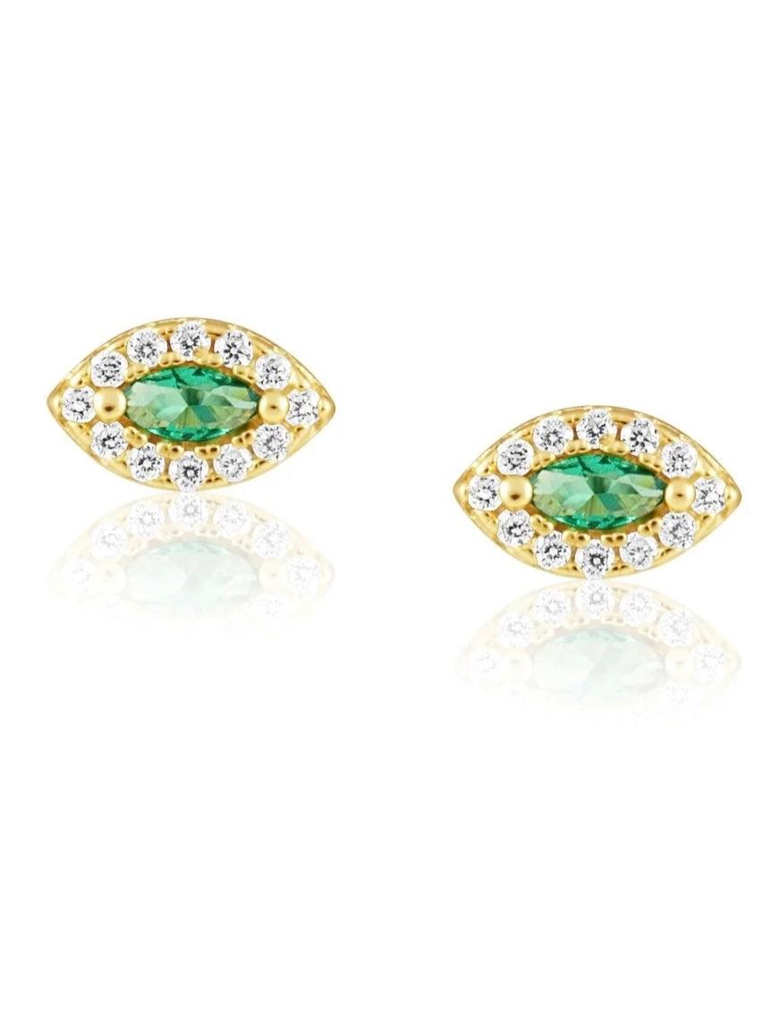 Emerald Evil Eye - Alden+Rose LLC