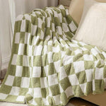 Luxe Checkerboard Throw Blanket - Alden+Rose LLC