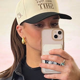 Vintage fit baseball caps