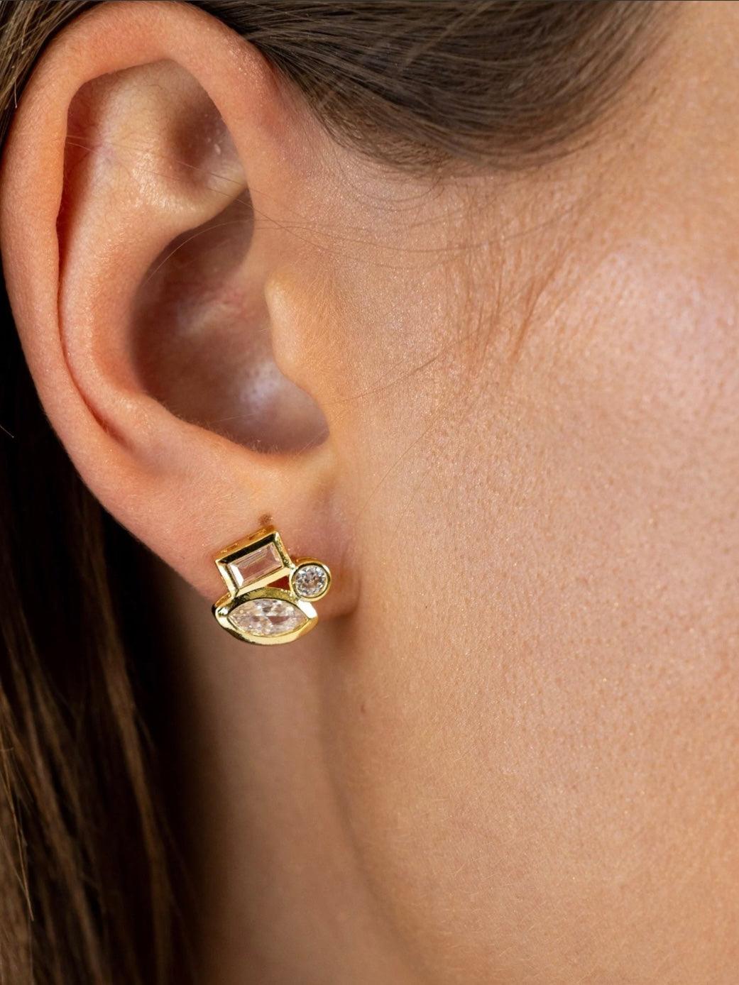 Amber Studs - Alden+Rose LLC