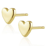 Solid Heart Studs - Alden+Rose LLC