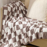 Luxe Checkerboard Throw Blanket - Alden+Rose LLC