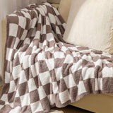 Luxe Checkerboard Throw Blanket - Alden+Rose LLC