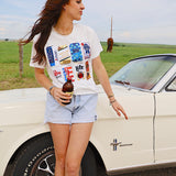 Red, White and Beer Tee