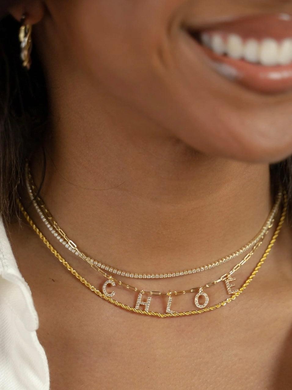 Mini Paperclip Chain Necklace - Alden+Rose LLC