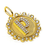 Vintage Coin Initial Charm - Alden+Rose LLC