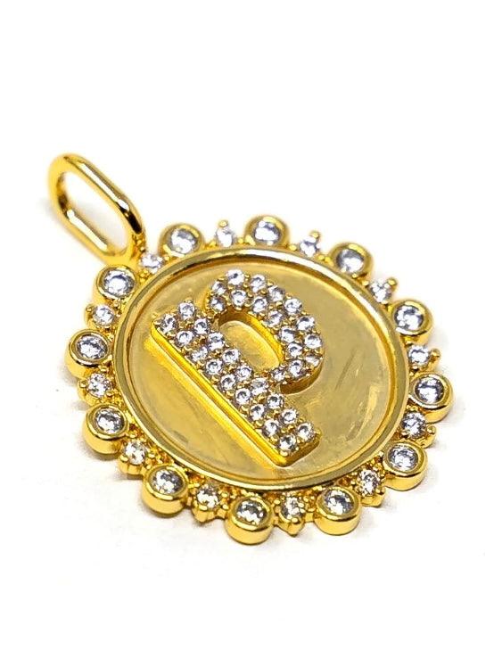 Vintage Coin Initial Charm - Alden+Rose LLC