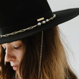 Raine With Pearls Fedora