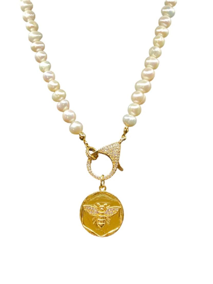 Bee Charm Necklace - Alden+Rose LLC