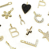Sleek Initial Charm - Alden+Rose LLC