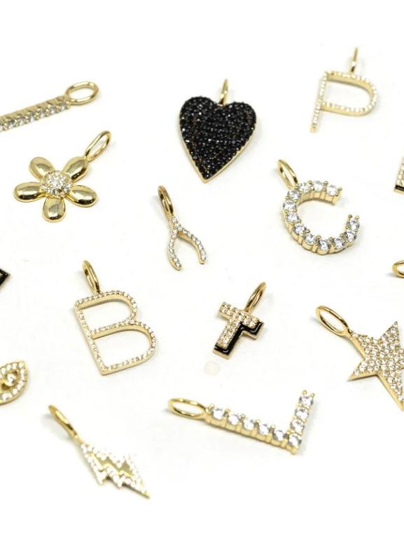 Sleek Initial Charm - Alden+Rose LLC