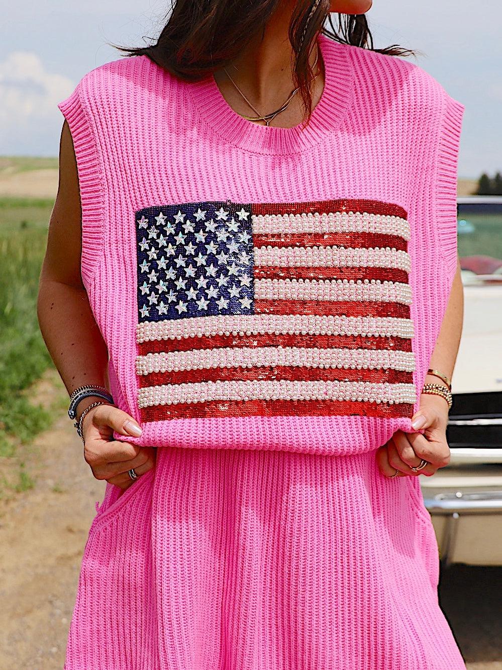 Let Freedom Ring Sweater Tank - Alden+Rose LLC