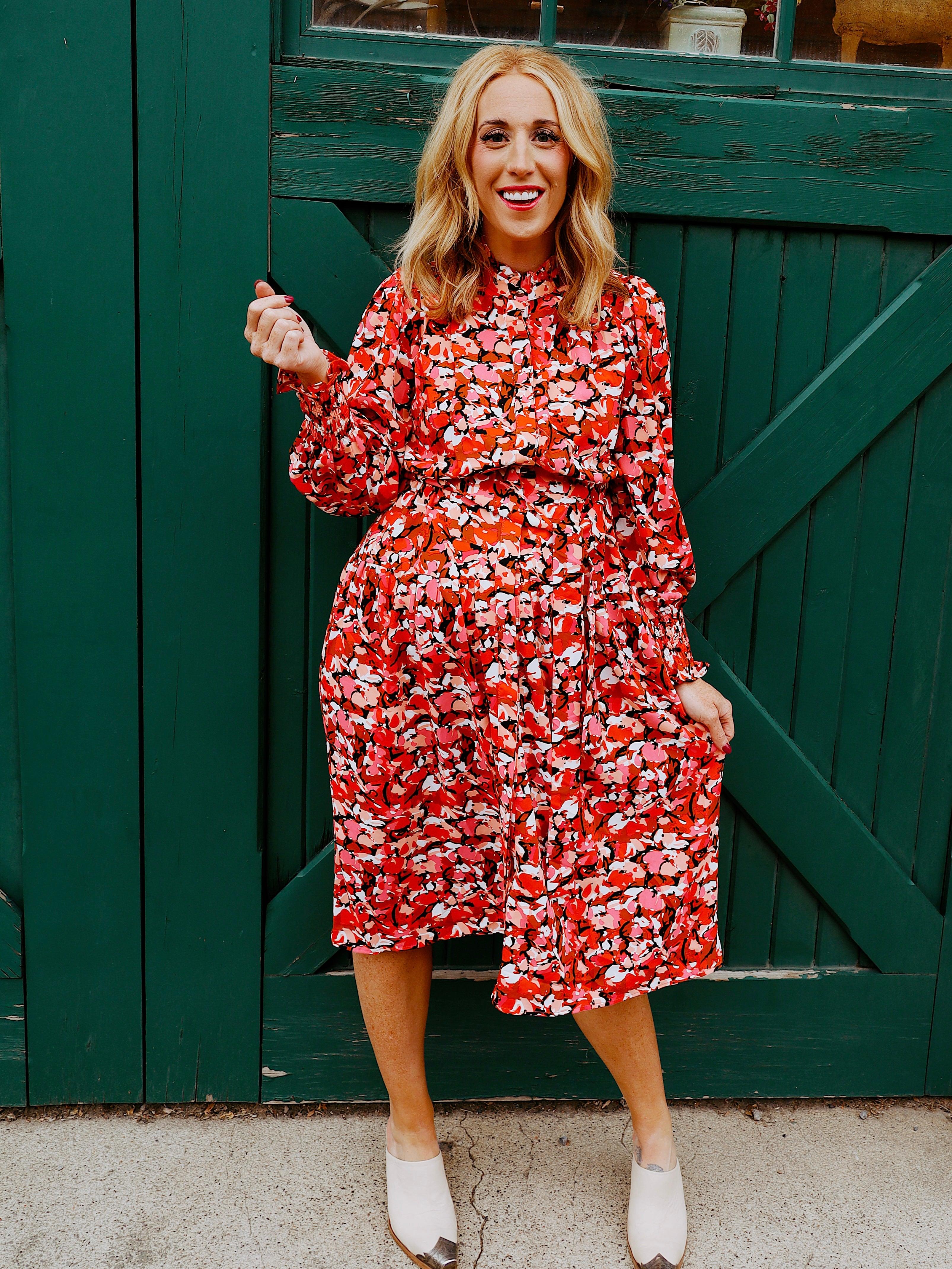 Moana Flows Floral Dress - Alden+Rose LLC