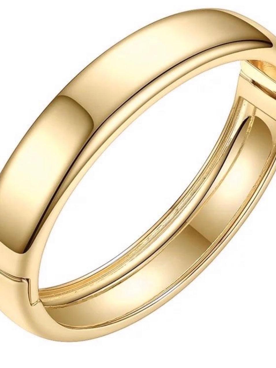Liza Bangle Gold Bracelet - Alden+Rose LLC