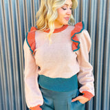 Ruth’s Ruffled Sweater