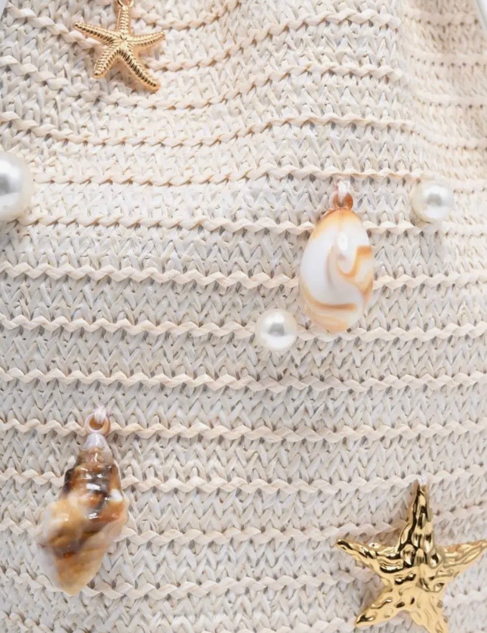 Nantucket Shell Bucket Bag