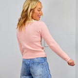 Teya Knit Sweater In Pink