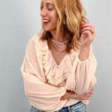 Betsey's Blush Blouse