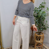Simplicity In White Denim