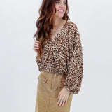 Lucille Leopard Top