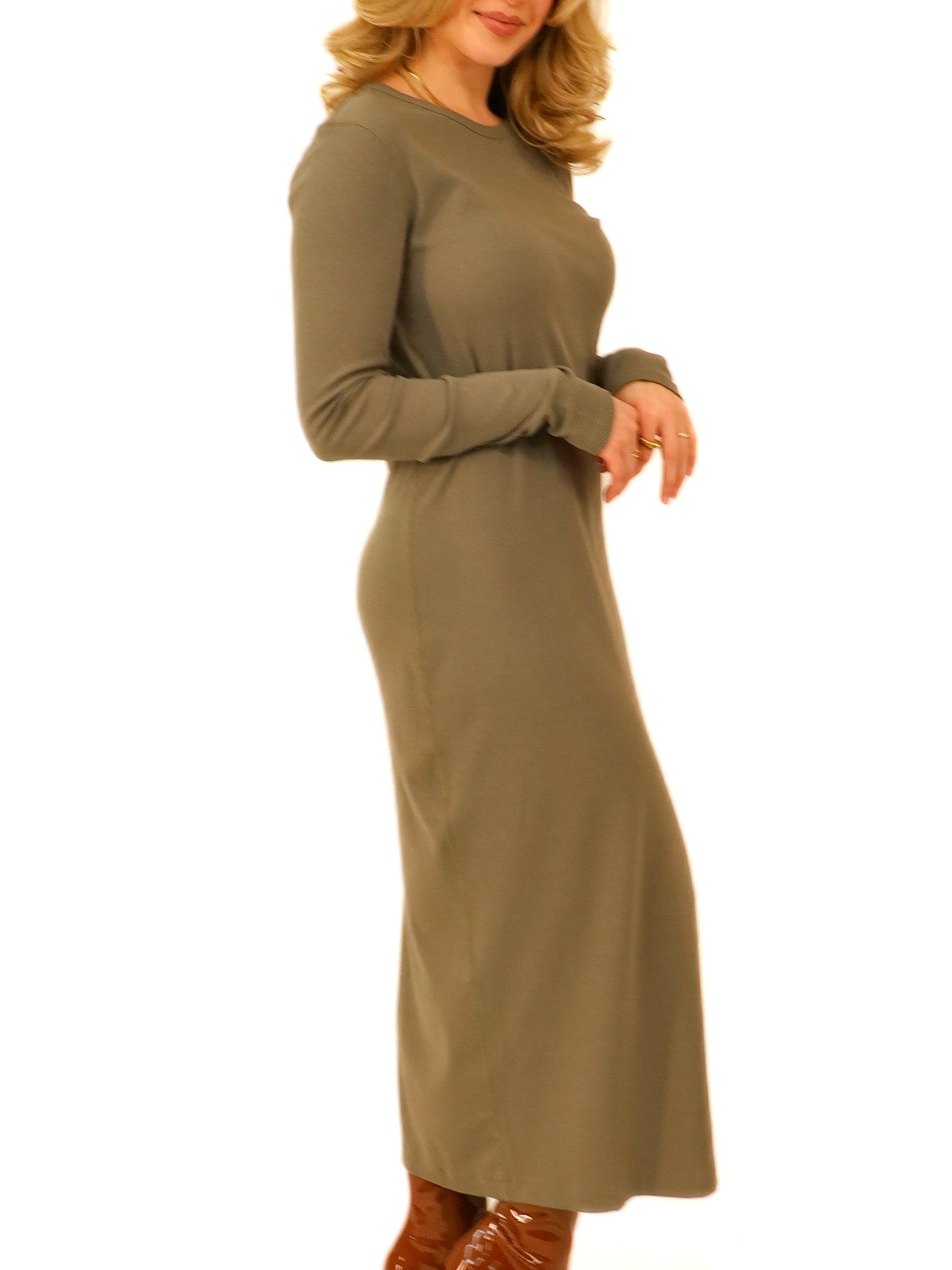 olive green dress