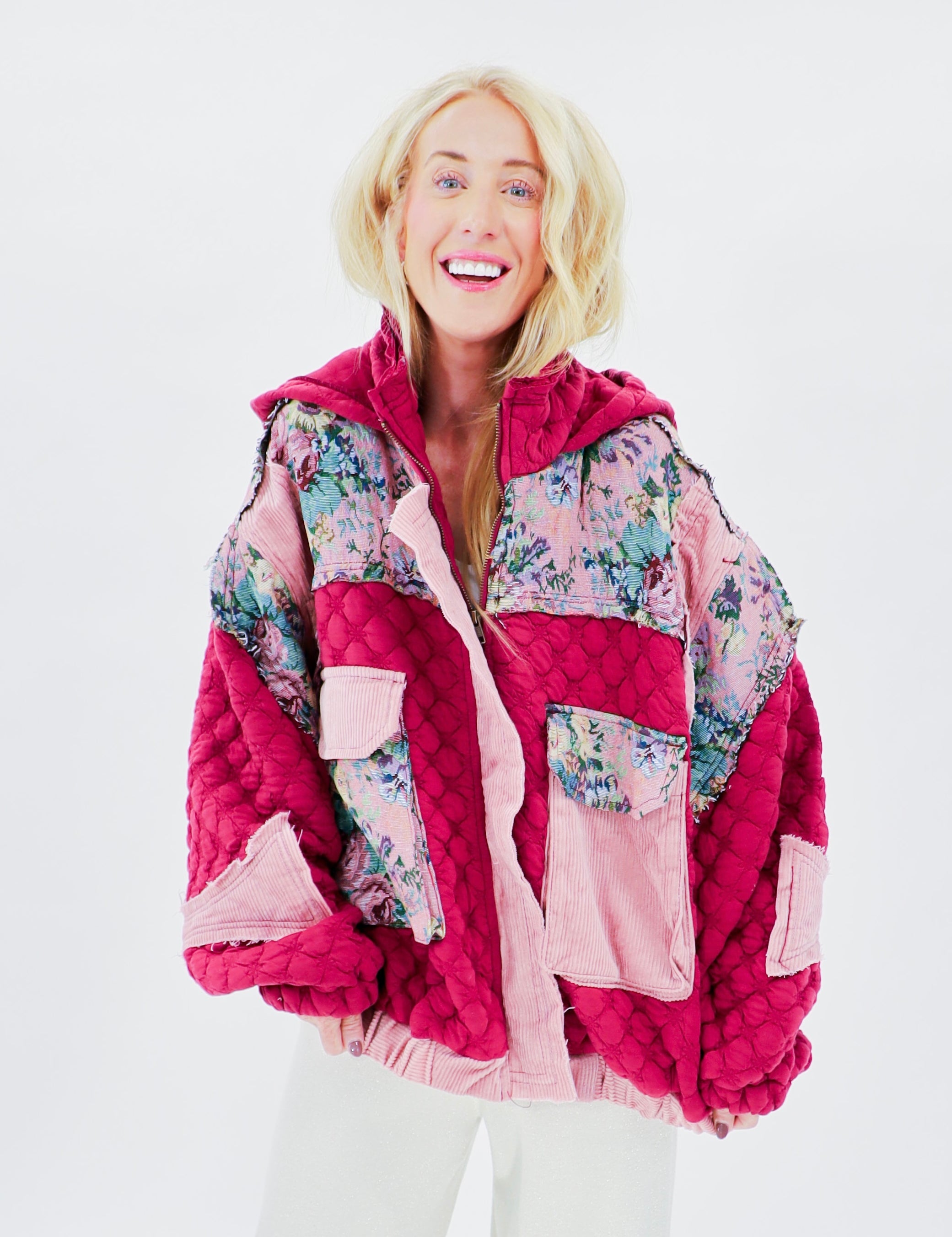 Quinn's Quilted Floral Jacket