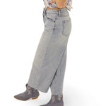 Wide leg denim