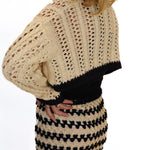 Hooked On You Crochet Knit Sweater - Alden+Rose LLC 