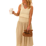 Tan maxi skirt 