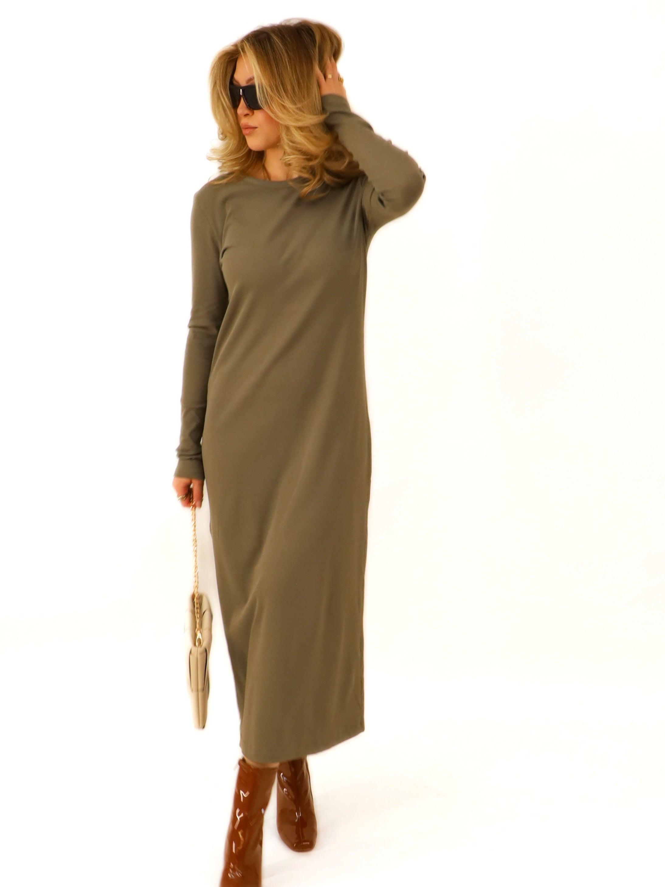 long sleeve body con dress