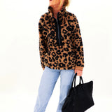 Shelly's Sherpa Leopard Fleece