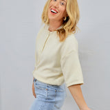 Breezy Button Down Knit Top