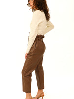 Knotted Faux Leather Pant - Alden+Rose LLC 