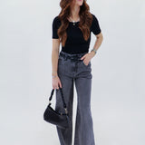 Steel Wide Leg Denim