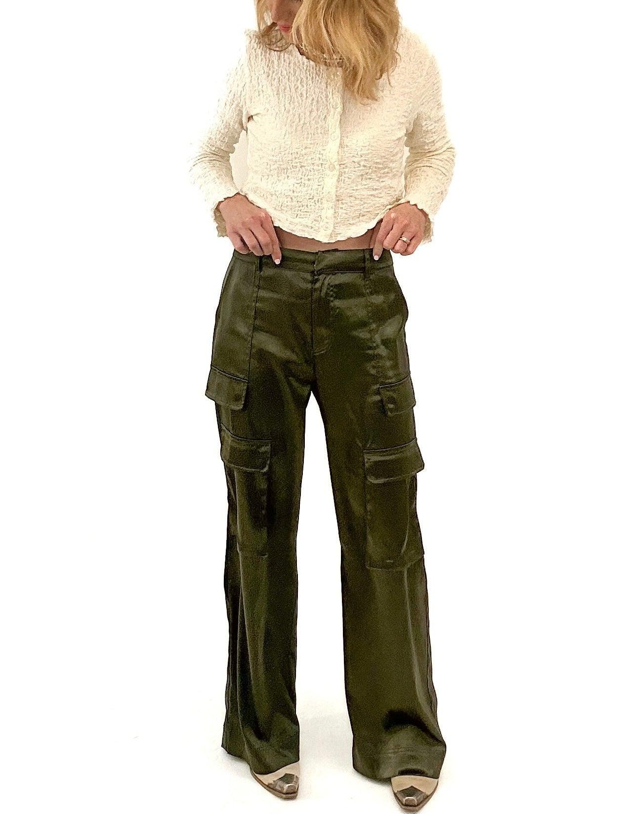 Calder High Rise Satin Pant - Alden+Rose LLC 