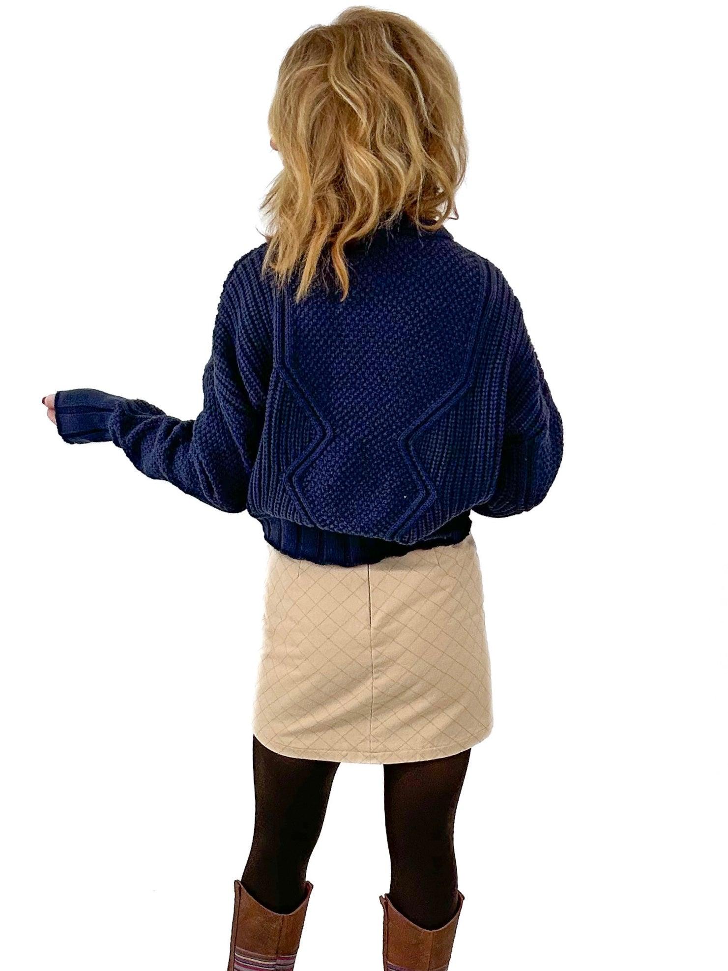 cable knit sweater