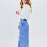 Western Chic Denim Skirt