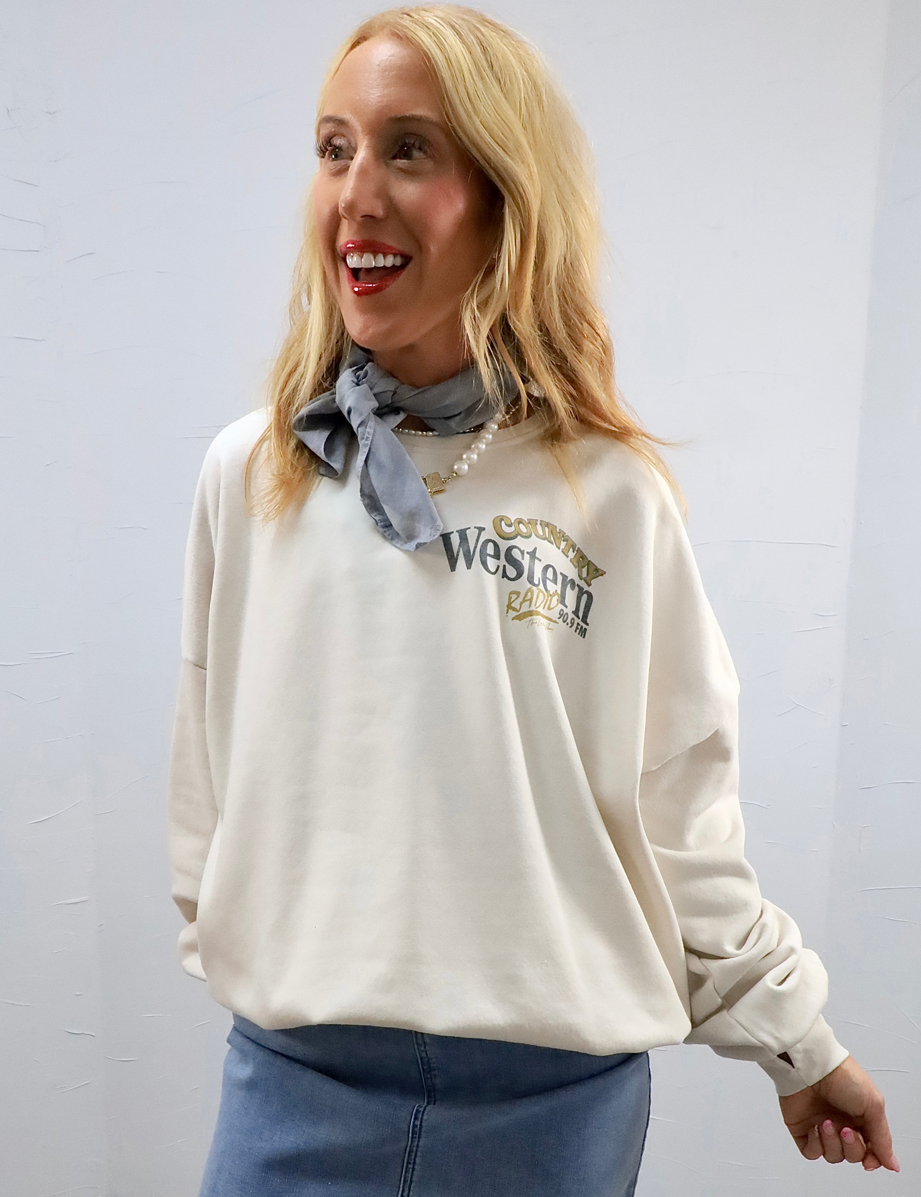 Get Country Western Radio Sweater
