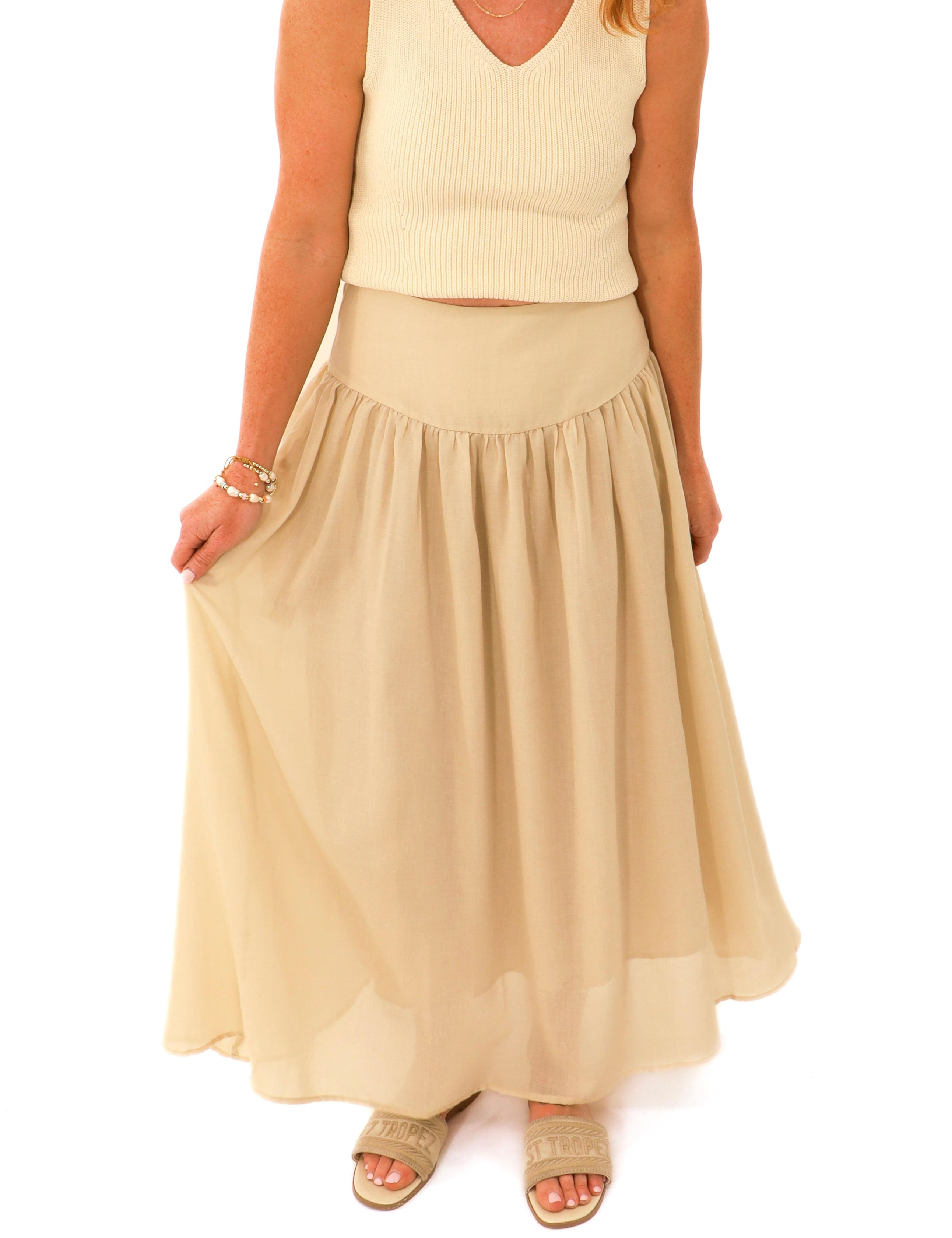 Tan ballerina skirt 