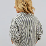 Seriously Striping Button Down