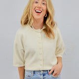 Breezy Button Down Knit Top