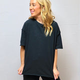 Get It Girl Tee In Charcoal