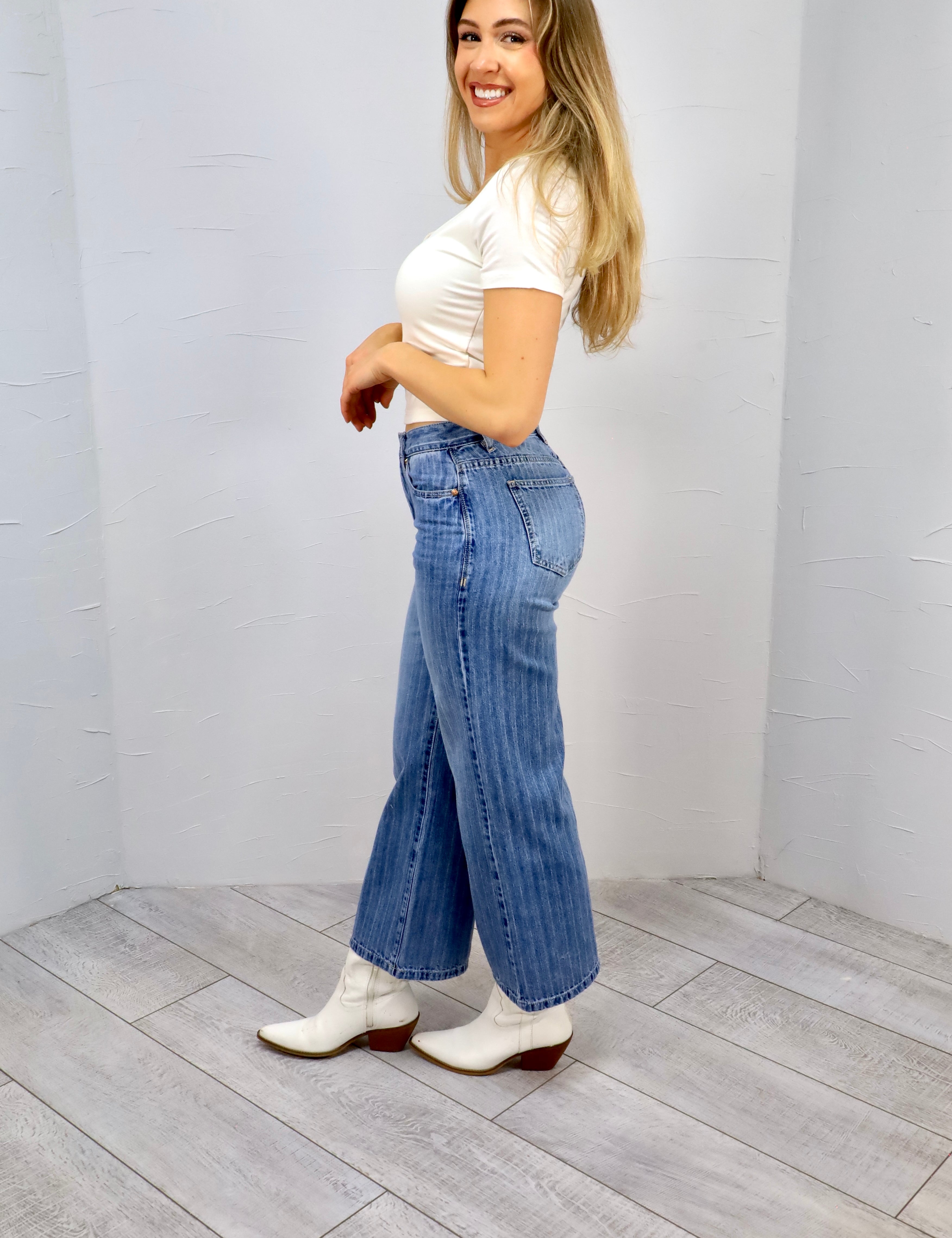 Driving Home Wide Leg Denim