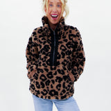 Shelly's Sherpa Leopard Fleece