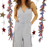 Lightwash cargo jumpsuit 